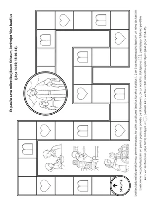 radošā lappusīte: es parādu savu mīlestību Jēzum Kristum, ievērojot Viņa baušļus