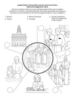 Pagină cu activități pentru copii.