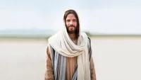 Jesus Christ smiling invites all men to come unto Him