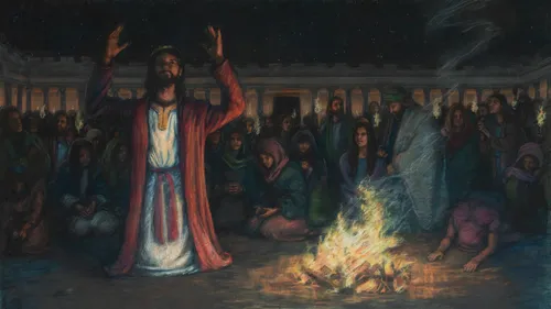 King Jehoshaphat praying