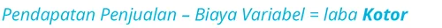 Penghitungan untuk laba kotor