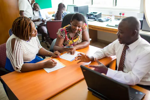 members doing temple and family history work