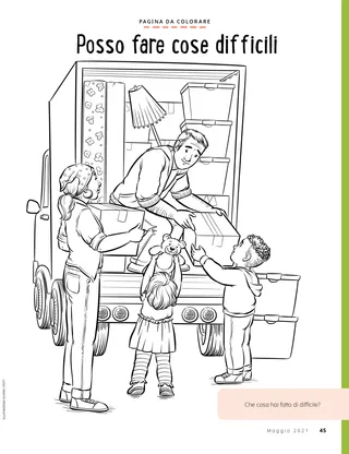 family loading moving van