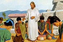 Jesus blessed His disciples