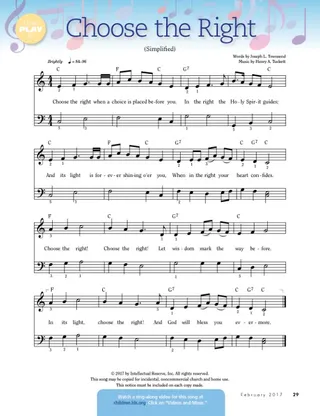 Music: Choose the Right