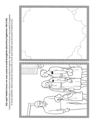 Pagină cu activități pentru copii.