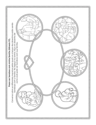 página de atividade: Posso ser bondoso com minha família