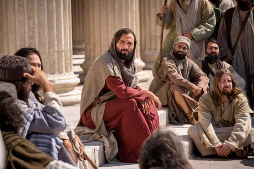 Jesus Christ teaches a small group near Jerusalem..