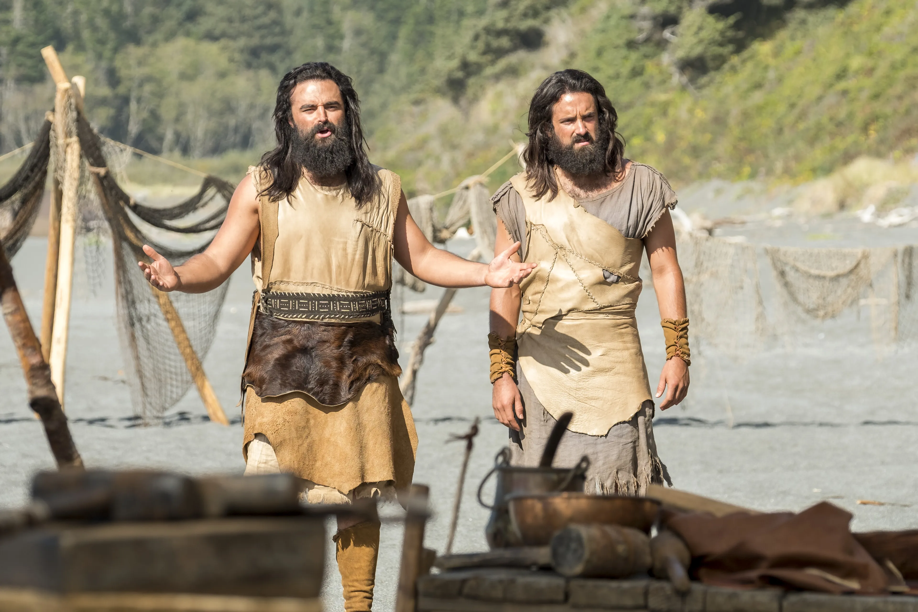 Laman and Lemuel question Nephi about building the ship.