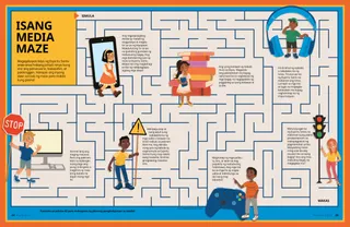 Isang maze na may mga tip tungkol sa paggamit ng media