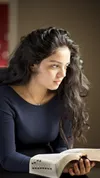 young woman with scriptures