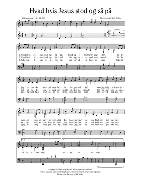 musik til: Hvad hvis Jesus stod og så på