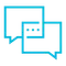 Blue Chat Icon