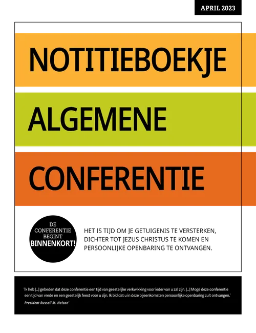 Notitieboekje algemene conferentie