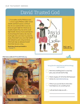Old Testament card of David