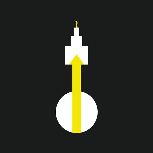 illustration of an arrow pointing toward the temple