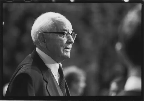 President Kimball speaking