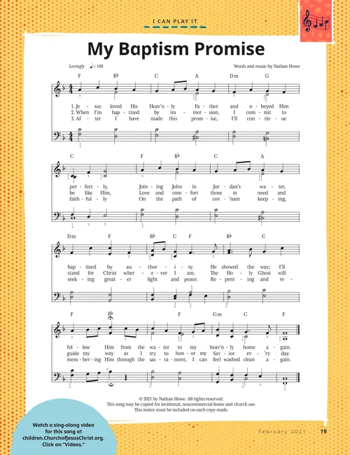 Page PDF of sheet music