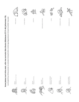 tegevusleht: Kuna Jeesus suri minu eest, võin ma surnuist üles tõusta.