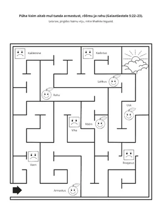 tegevusleht: Püha Vaim aitab mul tunda armastust