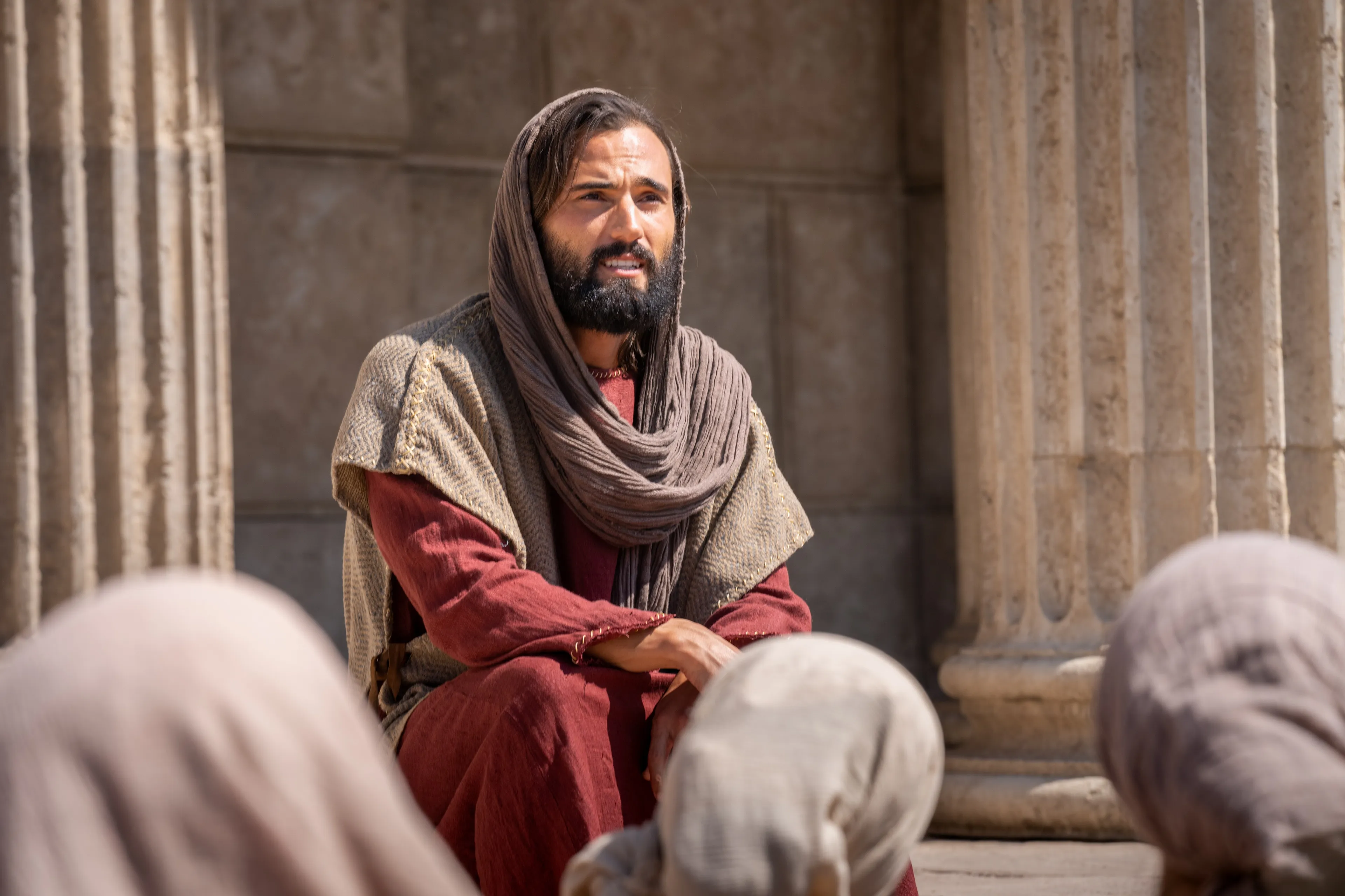 Jesus Christ teaches a small group near Jerusalem..