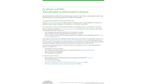 xjalam-uuch xkawresinkileb’ aj jolominel
