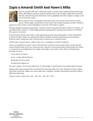 Zapis o Amandi Smith kod Hawn’s Milla