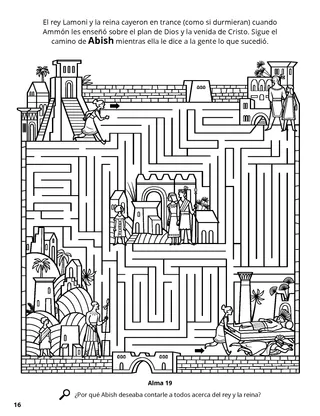 Abish Gathers the People coloring page