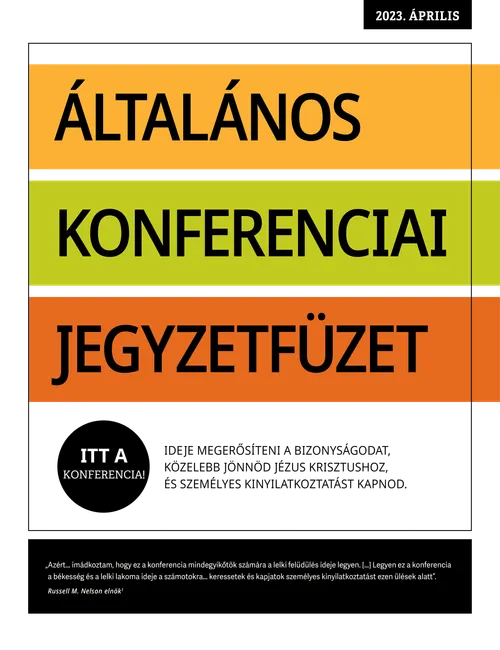 Általános konferenciai jegyzetfüzet