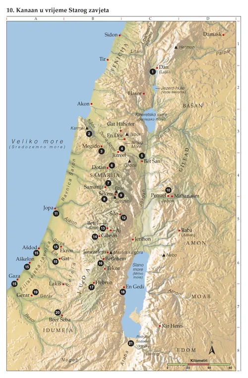 Biblijska zemljopisna karta 10