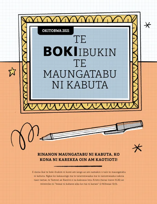 Te Boki ibukin te Maungatabu ni Kabuta