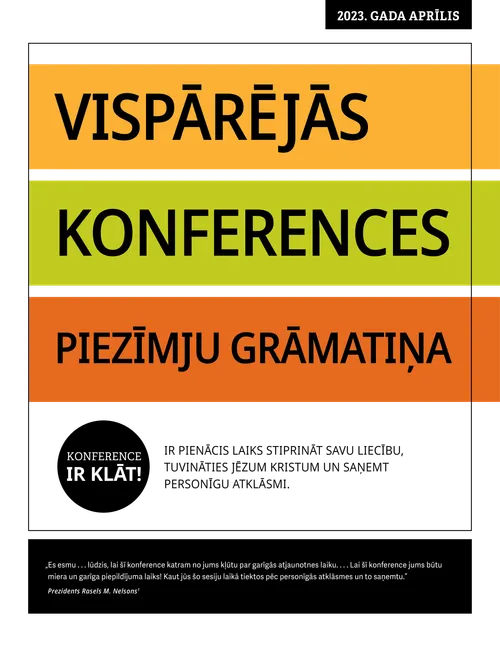Vispārējās konferences piezīmju grāmatiņa