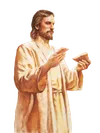 Christ Holding Sacrament Bread