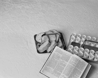 Sacrament and open scriptures