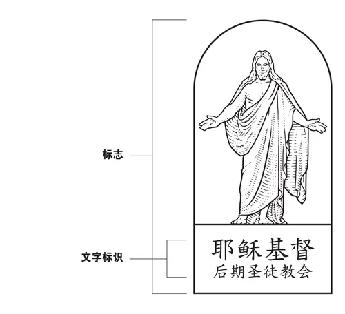 教会文字标志和图标