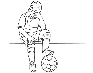 illustration of boy looking sad