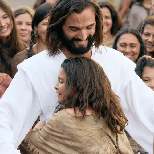 Jesus Christ with young woman