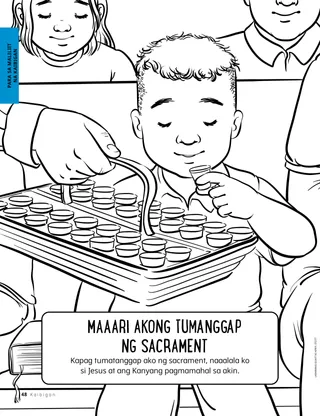 Batang lalaking tumatanggap ng sacrament