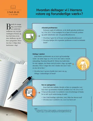 How do we participate in the Lords marvelous work