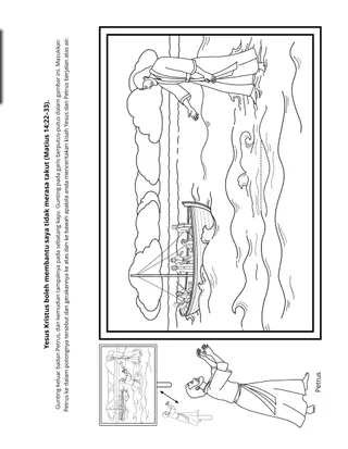 halaman aktiviti: Yesus boleh membantu saya supaya saya tidak takut
