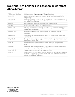 handout doctrinal mastery alma-moroni