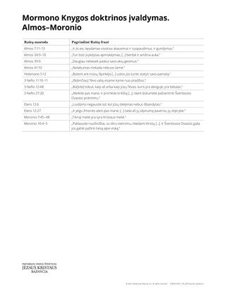 handout doctrinal mastery alma-moroni