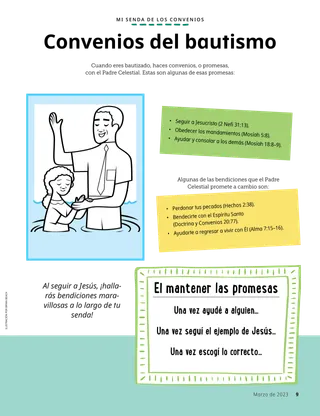 un hombre bautiza a una niña