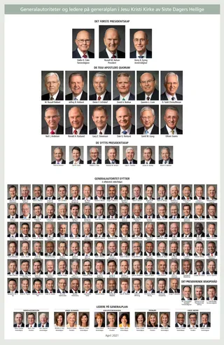 General Authority and General Officer chart