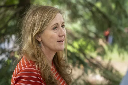 A series of images of youth and leaders doing a service project in Ohio.