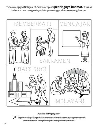 Priesthood Authority coloring page