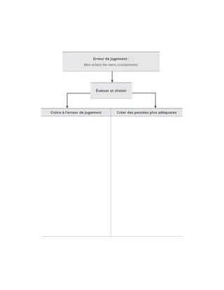 Diagramme d’erreur de jugement : Exercice