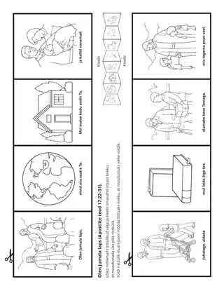 tegevusleht: ma olen Jumala laps