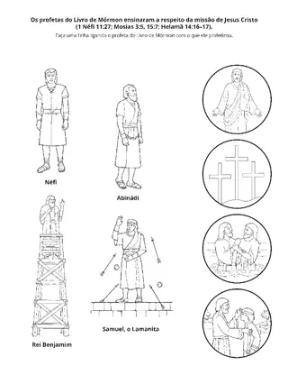 página de atividades: Os profetas do Livro de Mórmon prestaram testemunho de Jesus Cristo