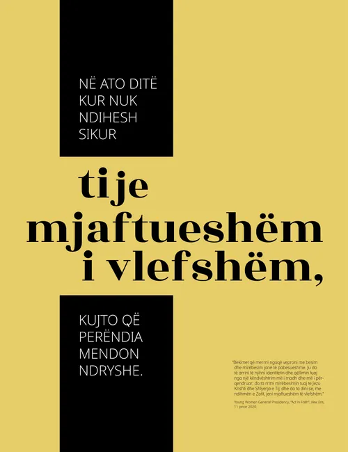 afishe: “Ti Je Mjaftueshëm i Vlefshëm”